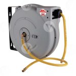 Катушка закрытая, 20м + 1м, поворотная, воздух/вода, шланг 10х14,5 PVC, 3/8