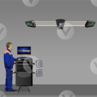 Стенд сход развал 3D Техновектор 7204КA